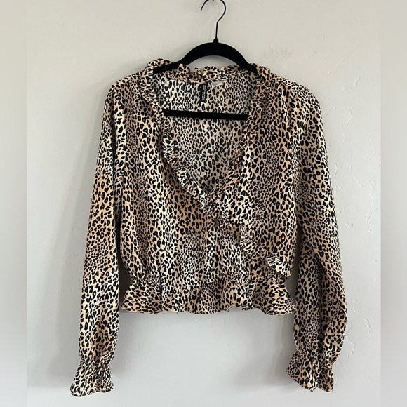 H&M Leopard Print Women's Top - Picture 1 of 5